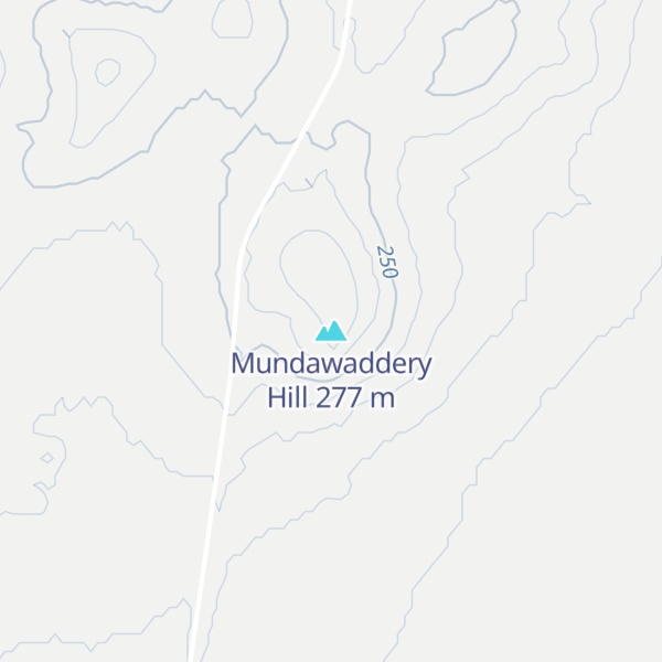 Map of Mundawaddery Hill