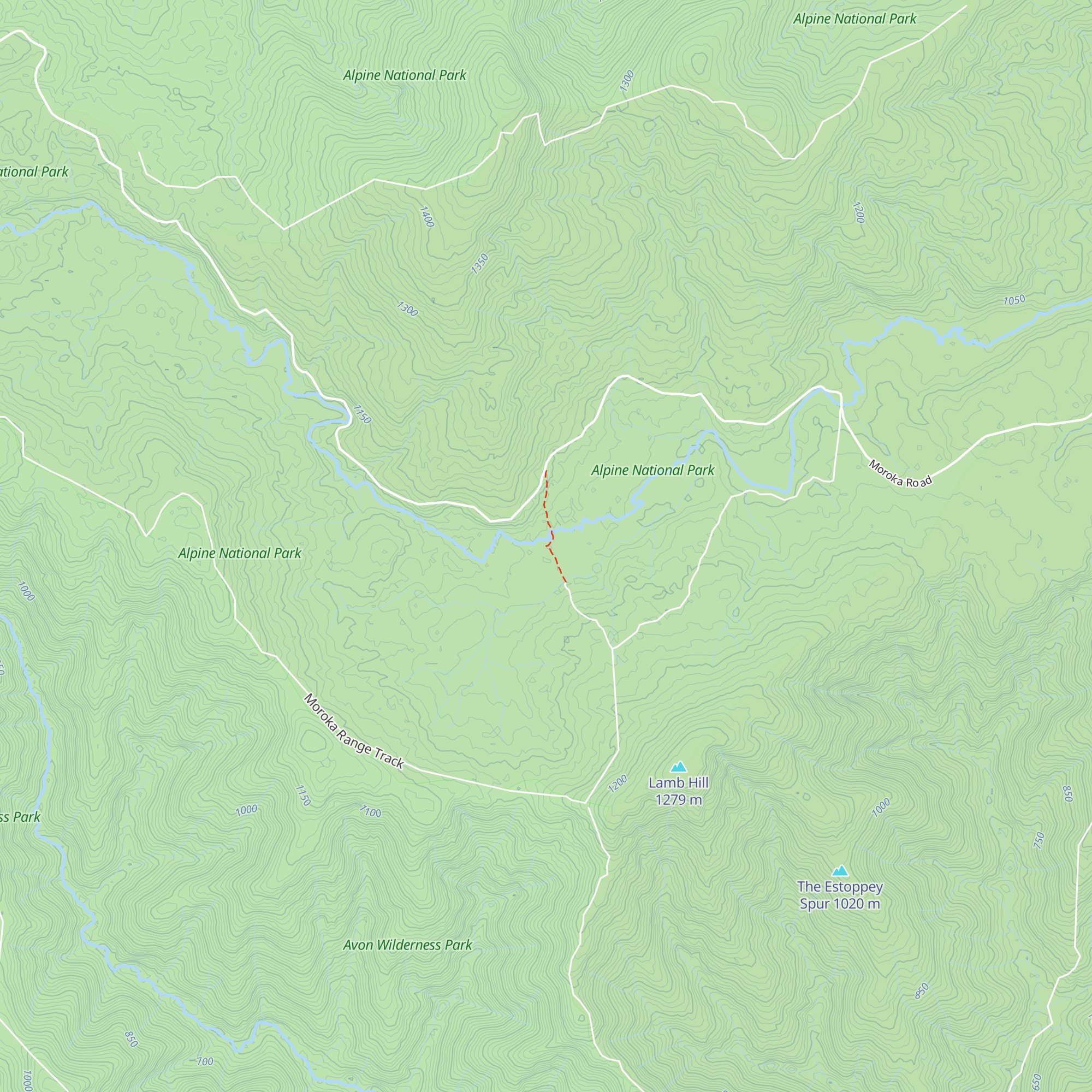 Moroka Hut map