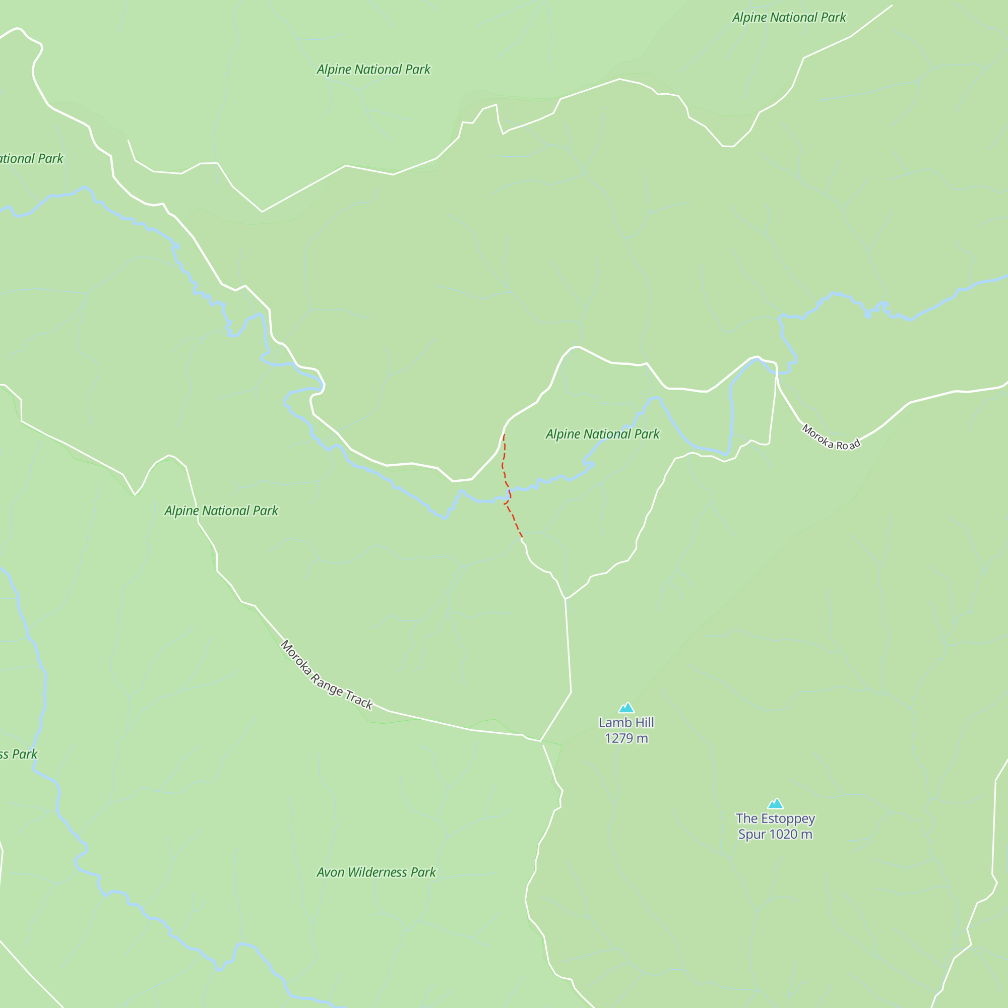 Moroka Hut map