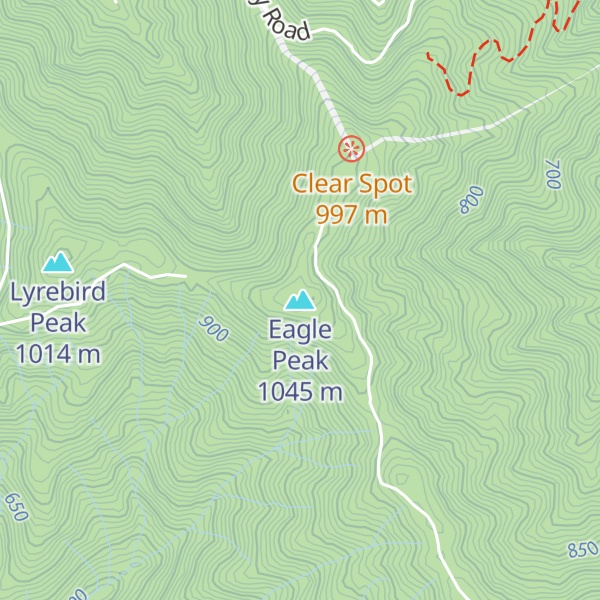 Map of Eagle Peak