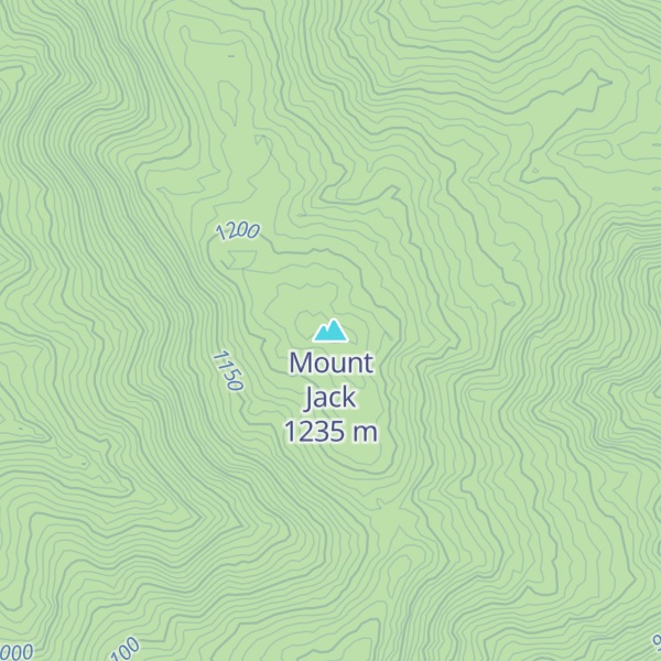Map of Mount Jack