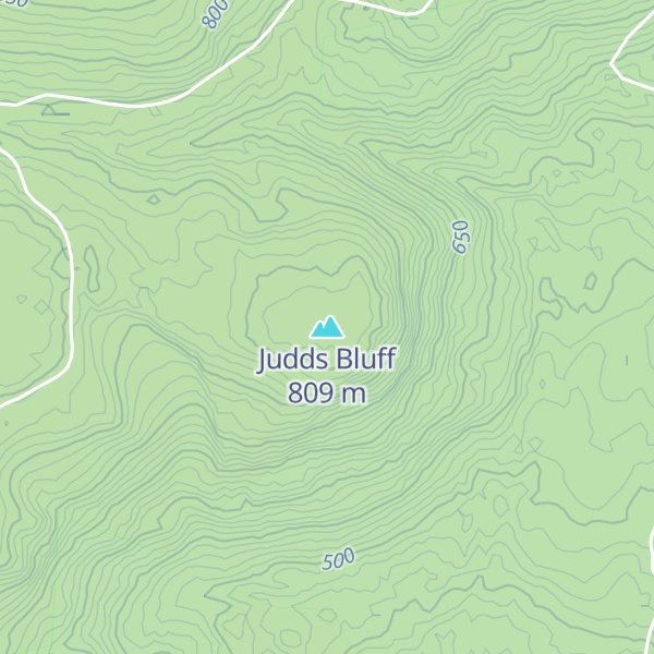 Map of Judds Bluff