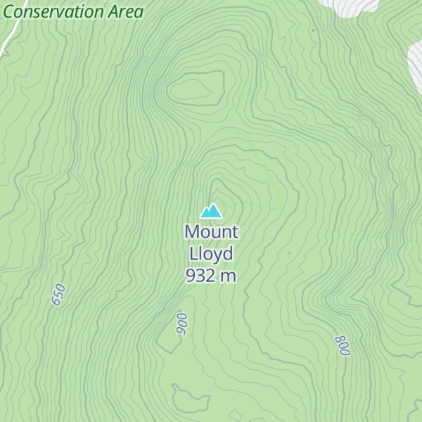 Map of Mount Lloyd