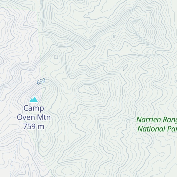 Map of Campoven Mountain