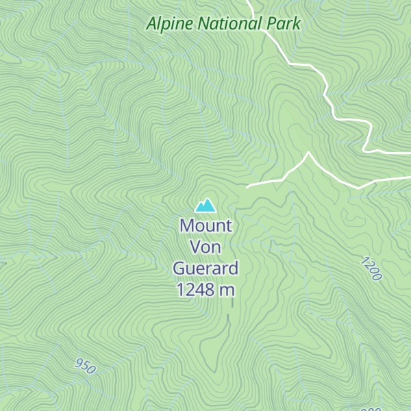 Map of Mount Von Guerard