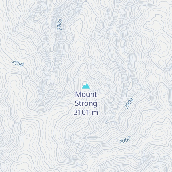 Map of Mount Strong