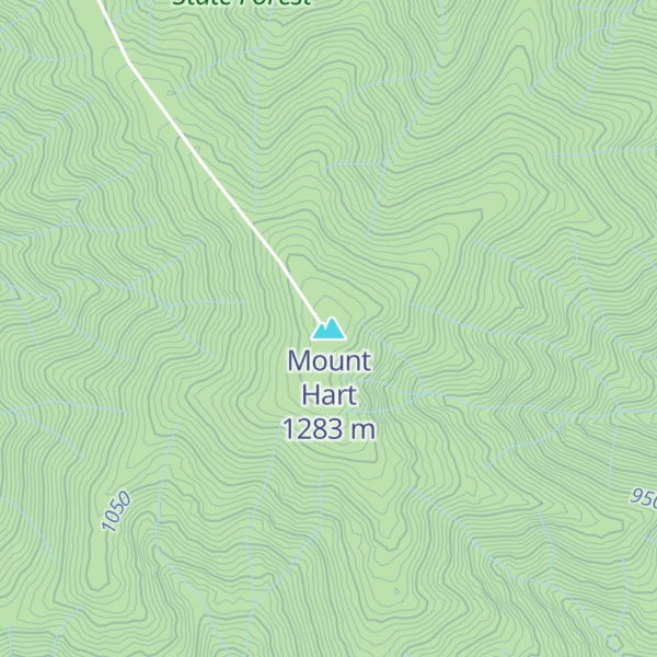 Map of Mount Hart
