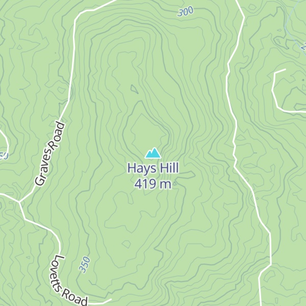 Map of Hays Hill
