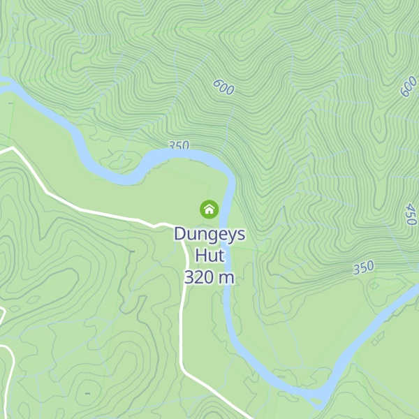 Map of Dungeys Hut