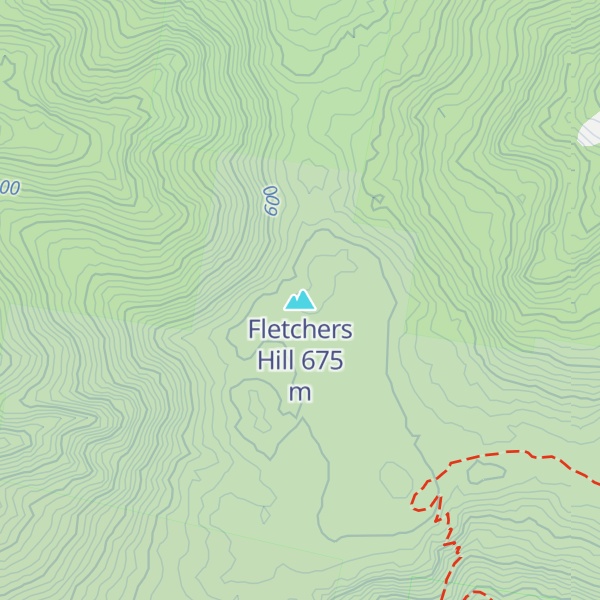 Map of Fletchers Hill
