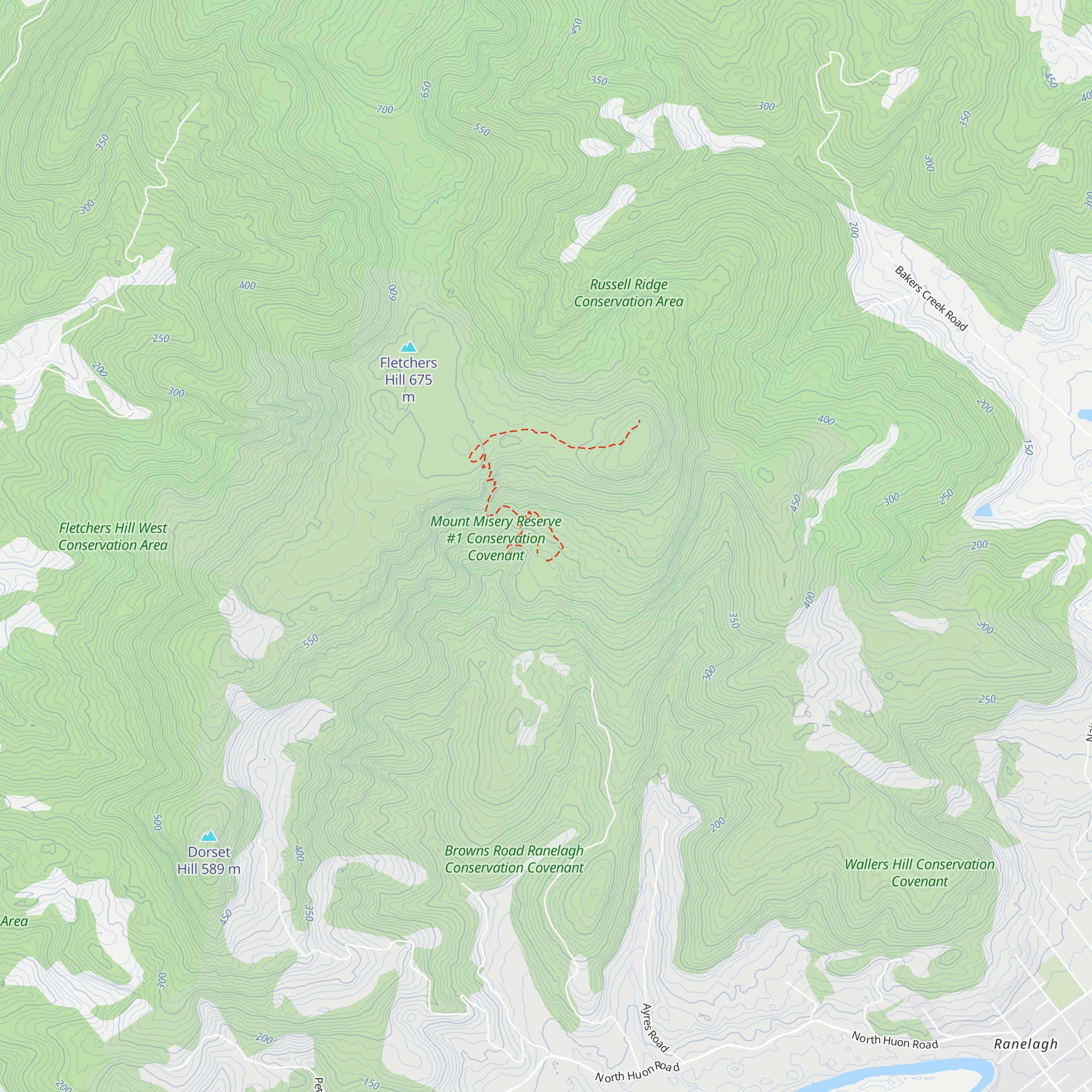 Tipee West at Huon Bush Retreats map