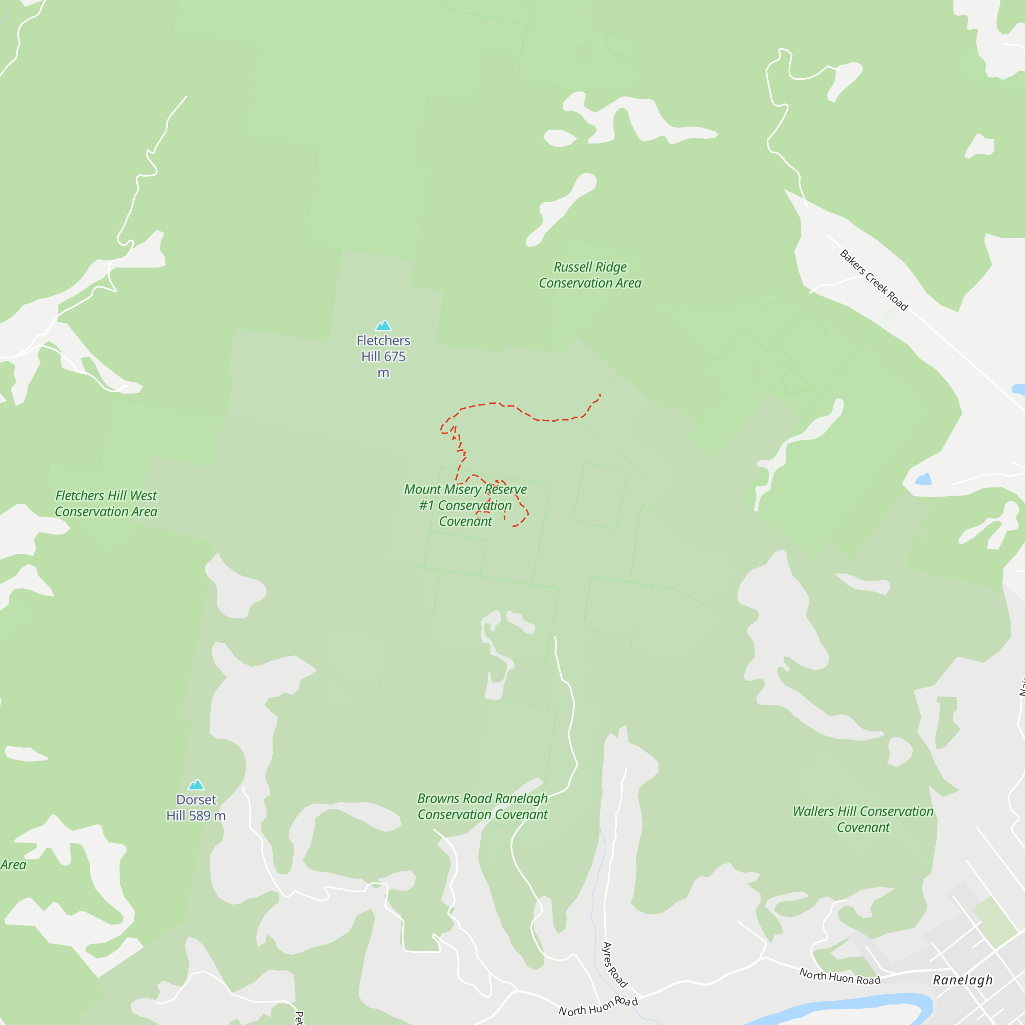 Tipee West at Huon Bush Retreats map