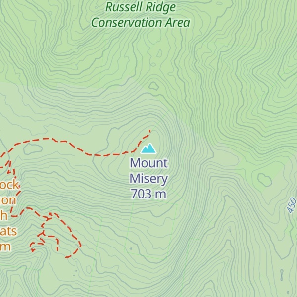 Map of Mount Misery
