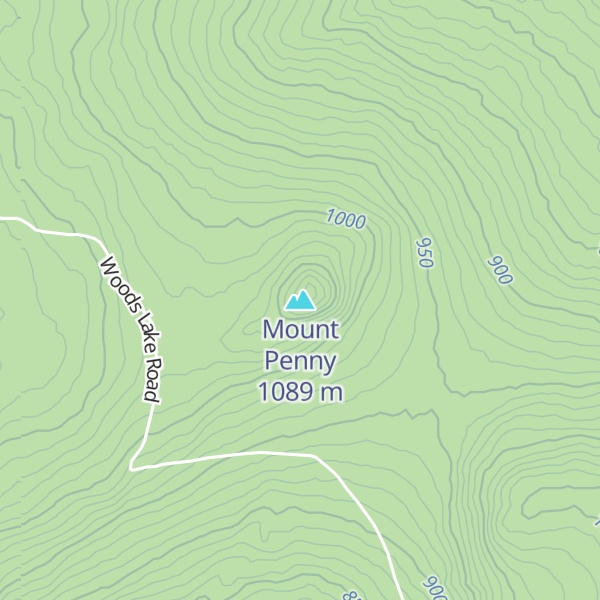 Map of Mount Penny