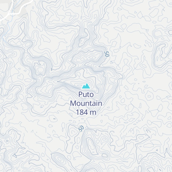Map of Puto Mountain