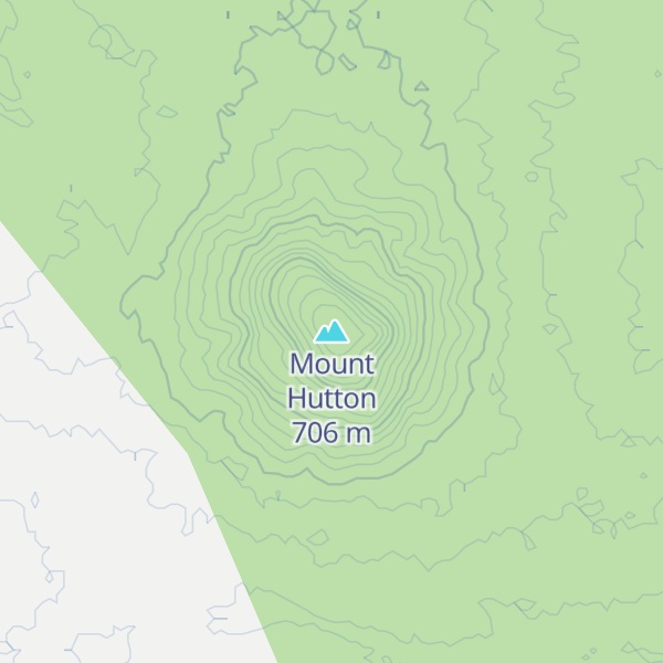 Map of Mount Hutton