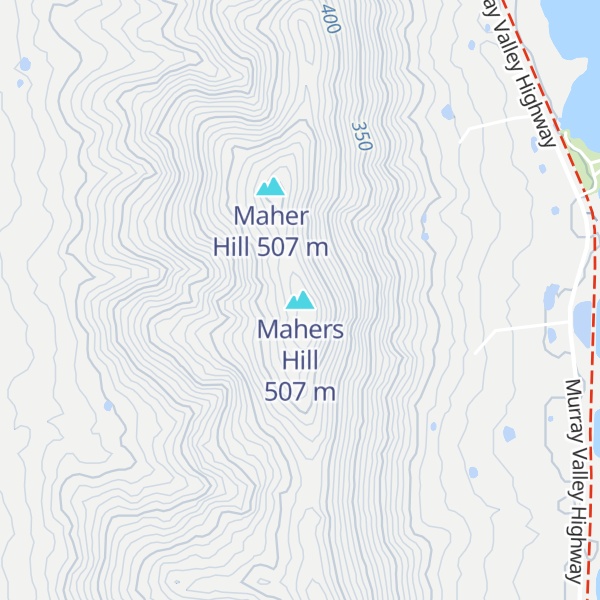 Map of Mahers Hill