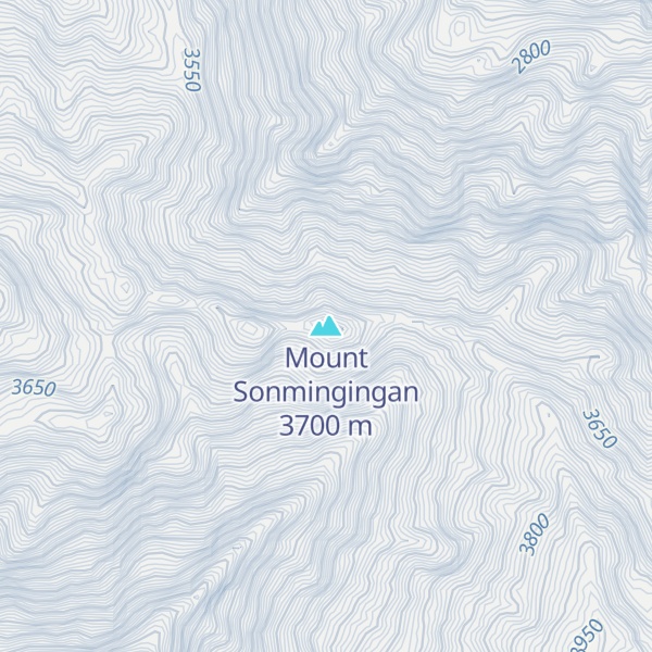 Map of Mount Sonmingingan