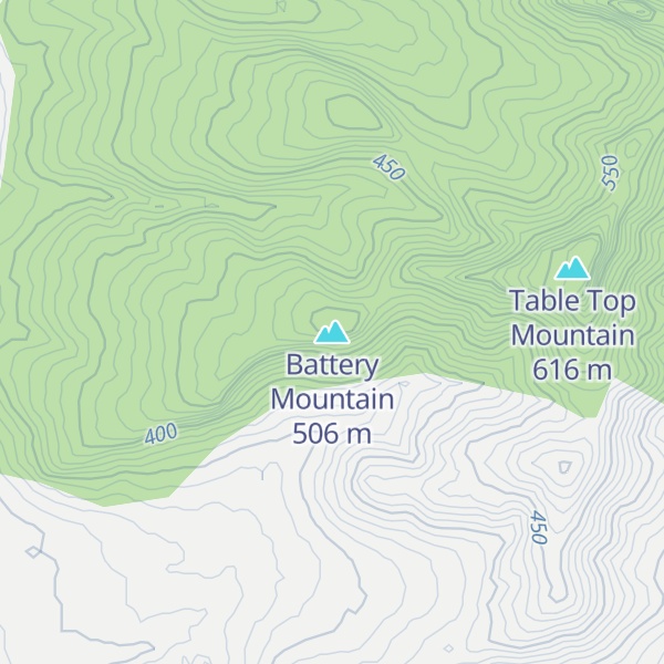 Map of Battery Mountain