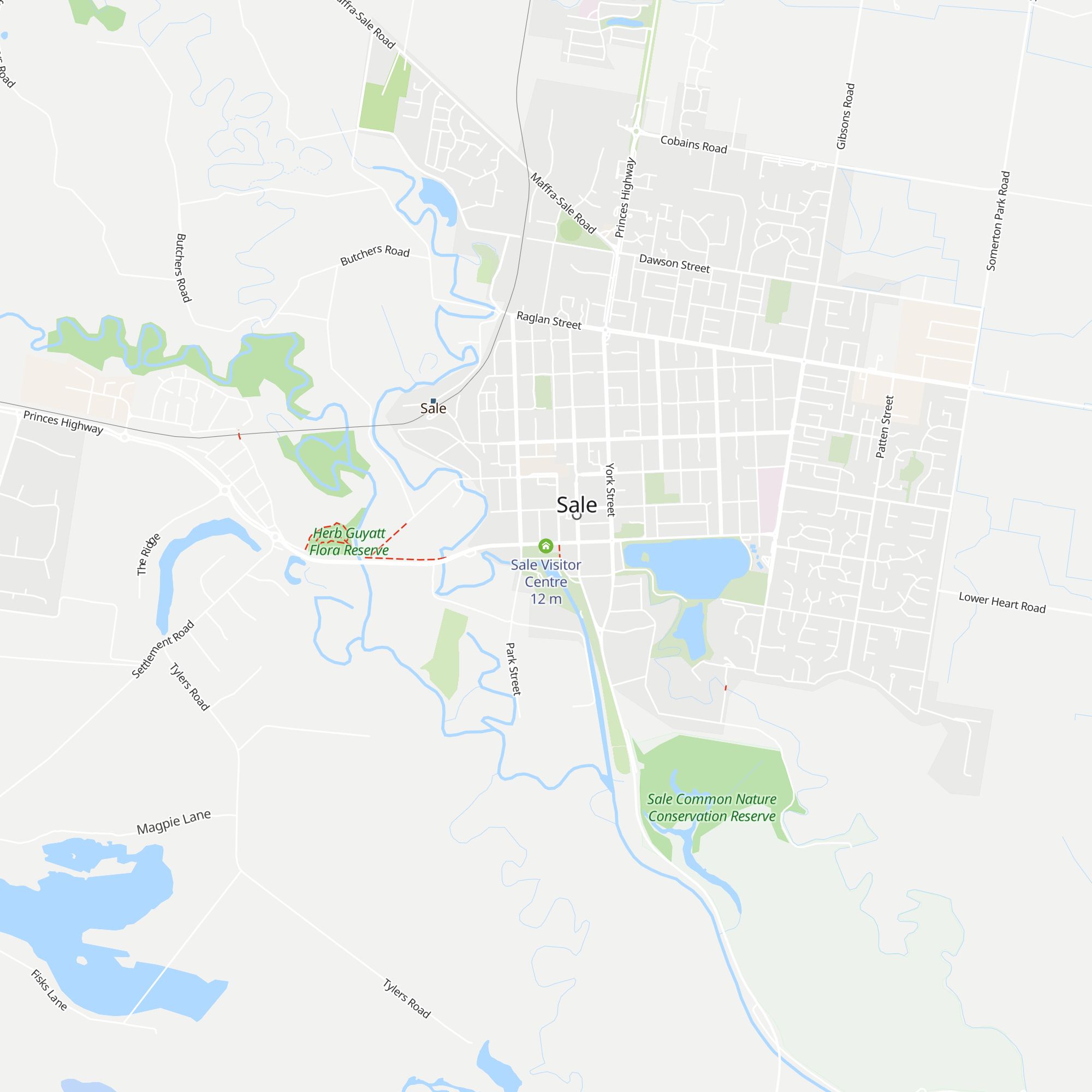 Sale Visitor Centre map