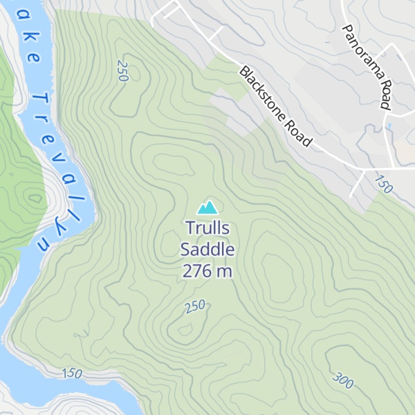 Map of Trulls Saddle