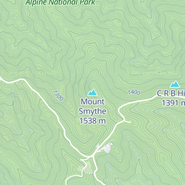 Map of Mount Smythe