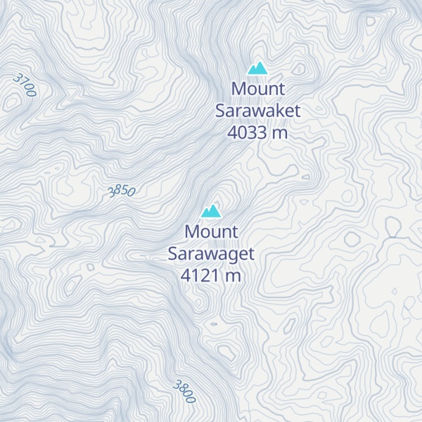 Map of Mount Sarawaget