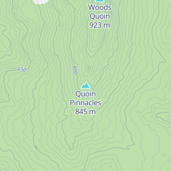 Map of Quoin Pinnacles