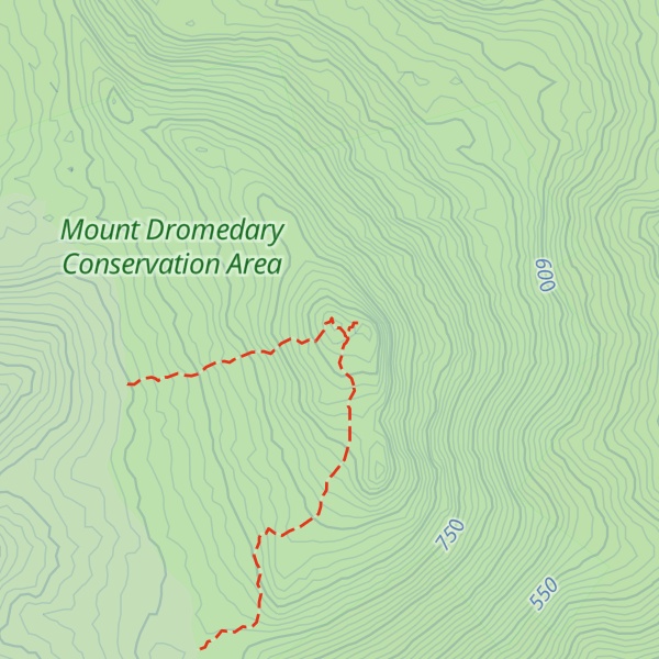 Map of Mount Dromedary