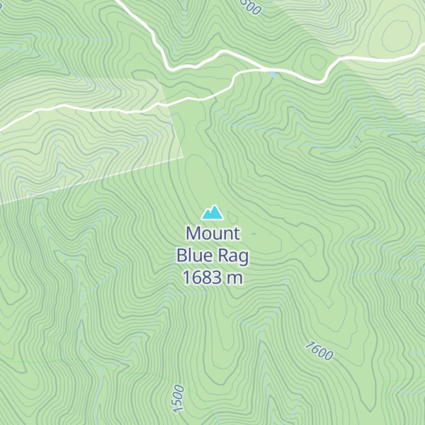 Map of Mount Blue Rag