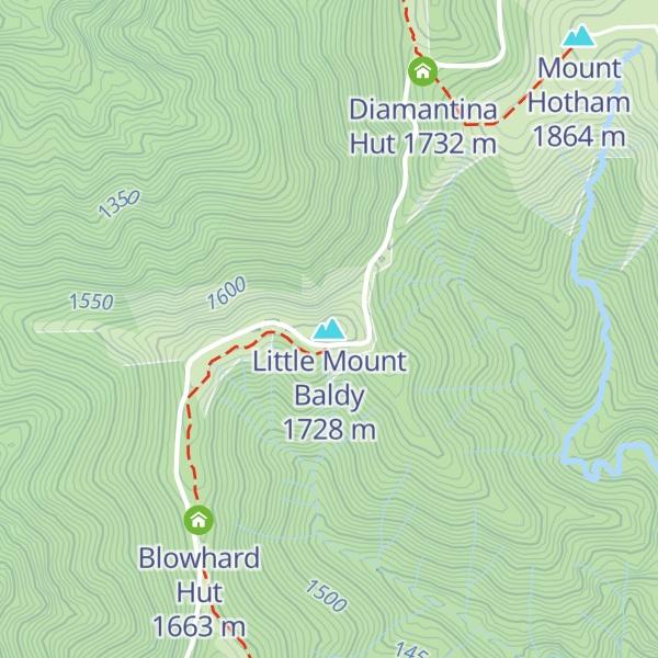 Map of Little Mount Baldy