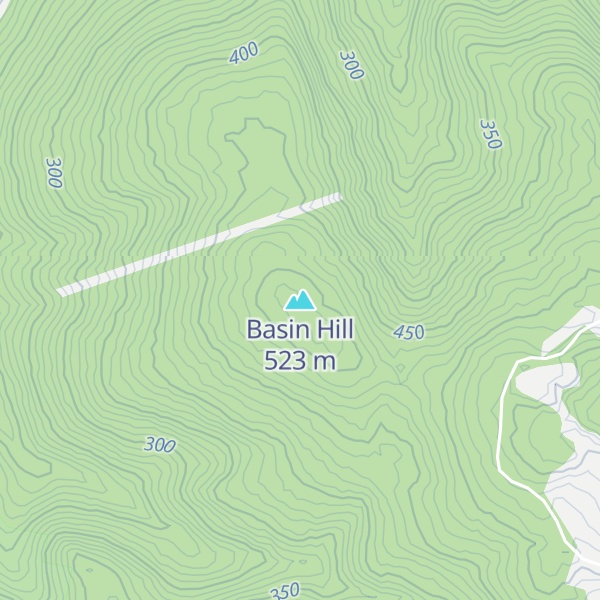 Map of Basin Hill