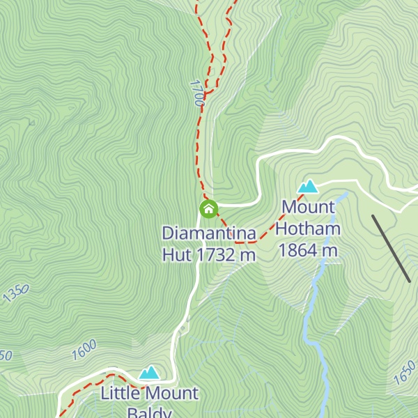 Map of Diamantina Hut