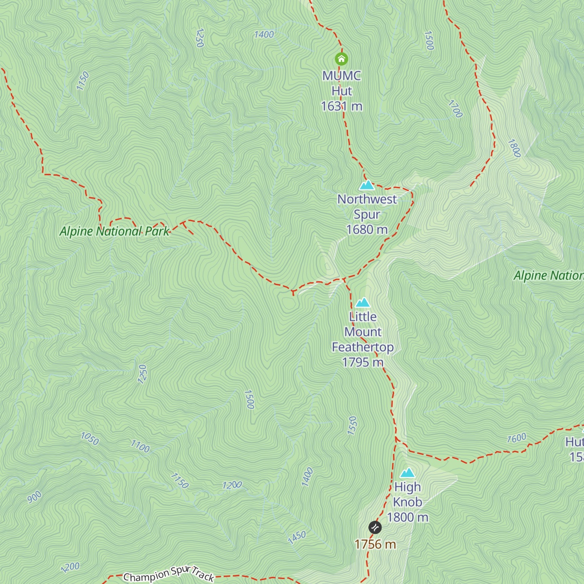 Federation Hut map