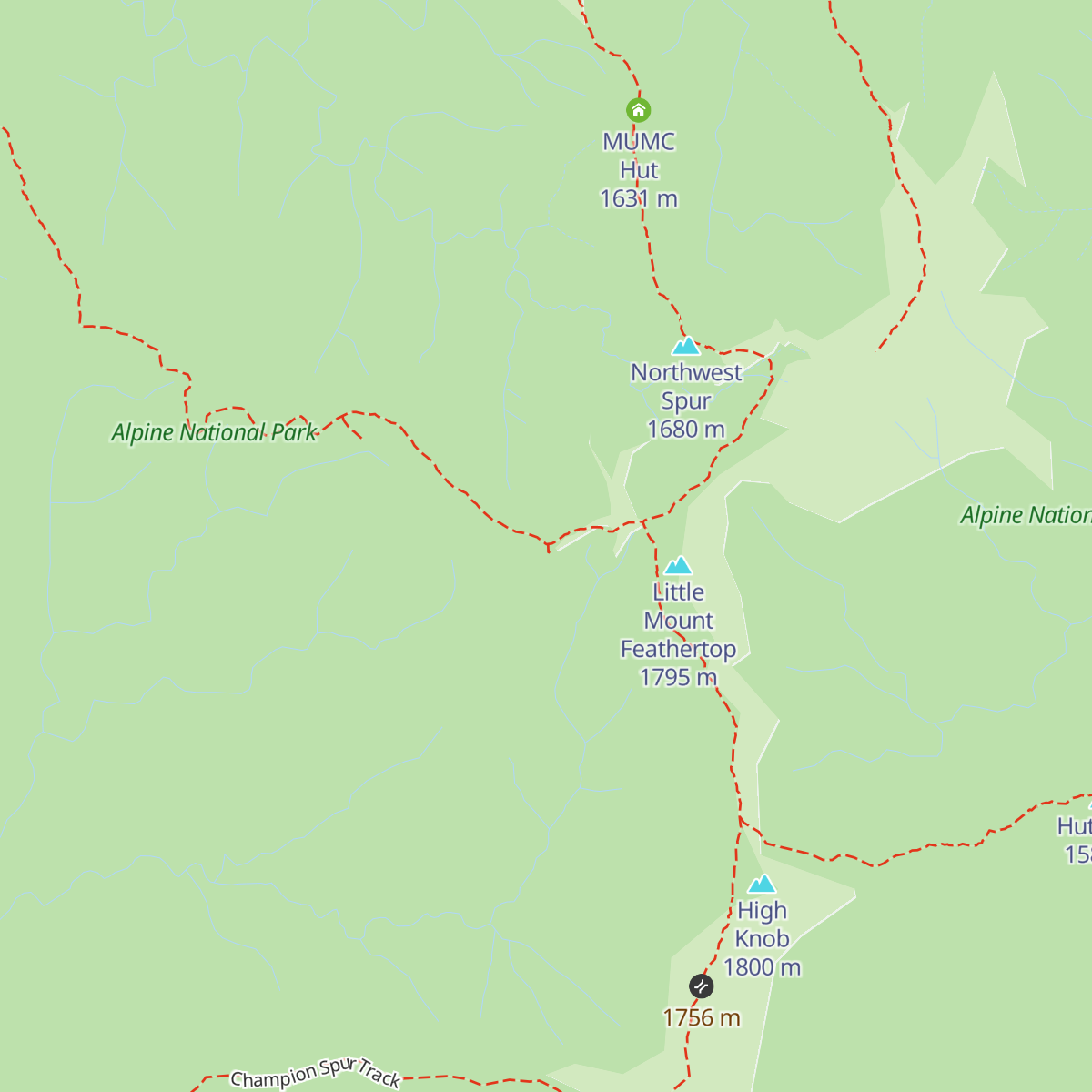 Federation Hut map