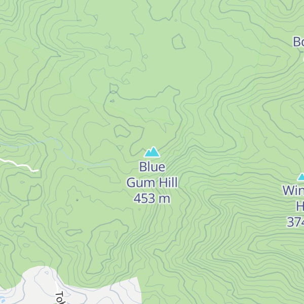 Map of Blue Gum Hill