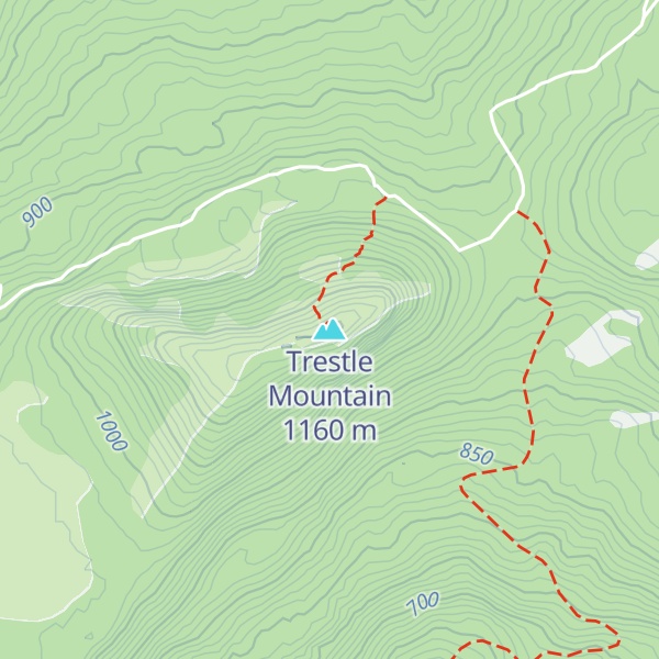 Map of Trestle Mountain