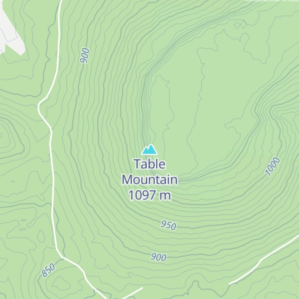 Map of Table Mountain