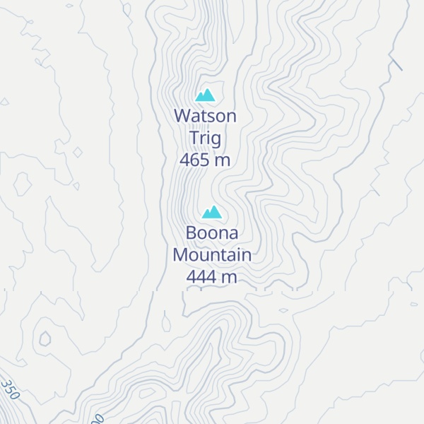 Map of Boona Mountain