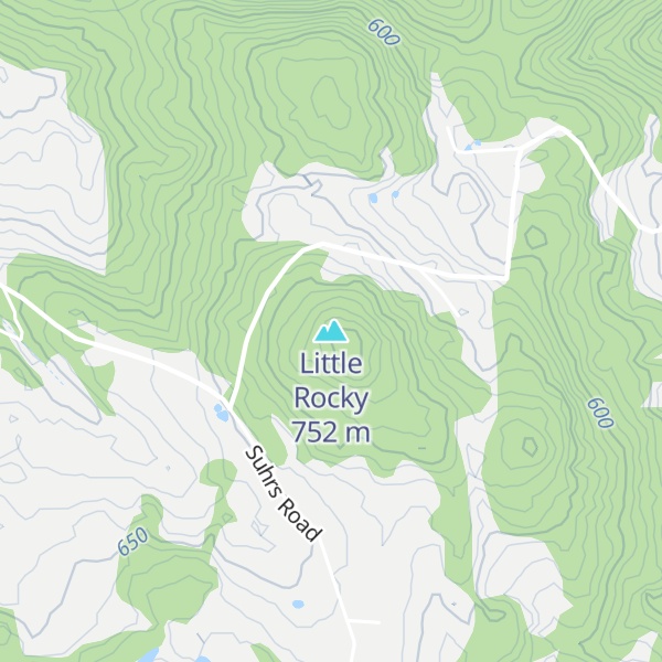 Map of Little Rocky
