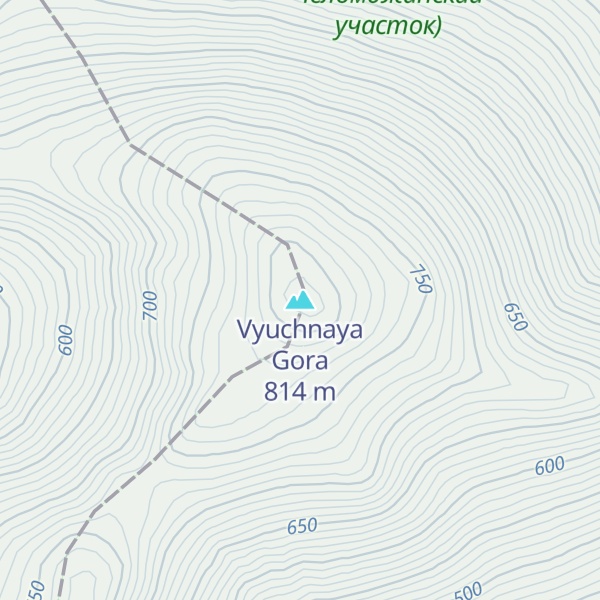 Map of Vyuchnaya Gora