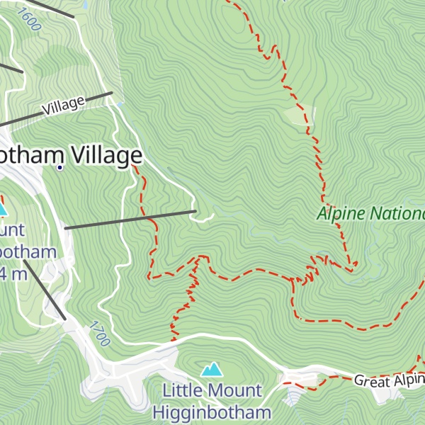Map of Silver Brumby Hut