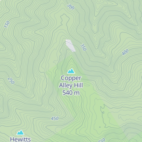 Map of Copper Alley Hill