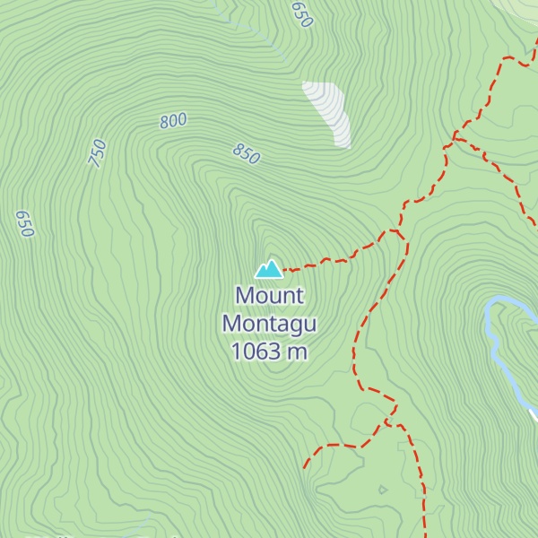 Map of Mount Montagu