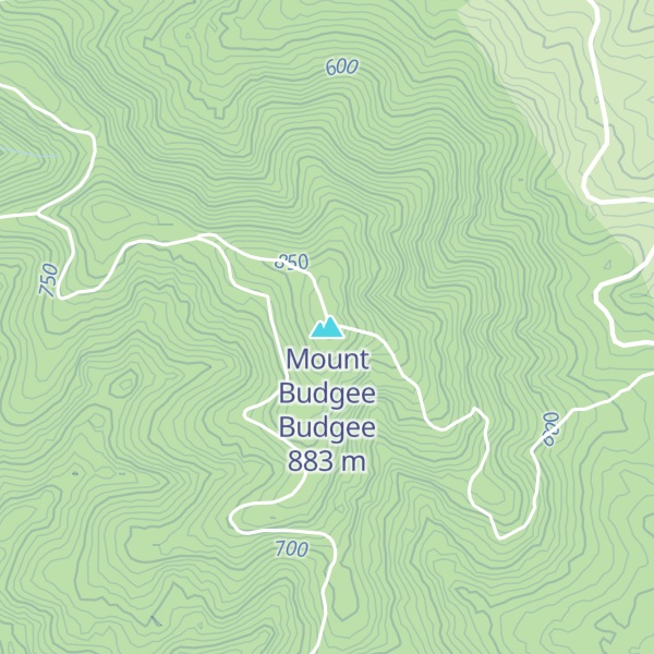 Map of Mount Budgee Budgee