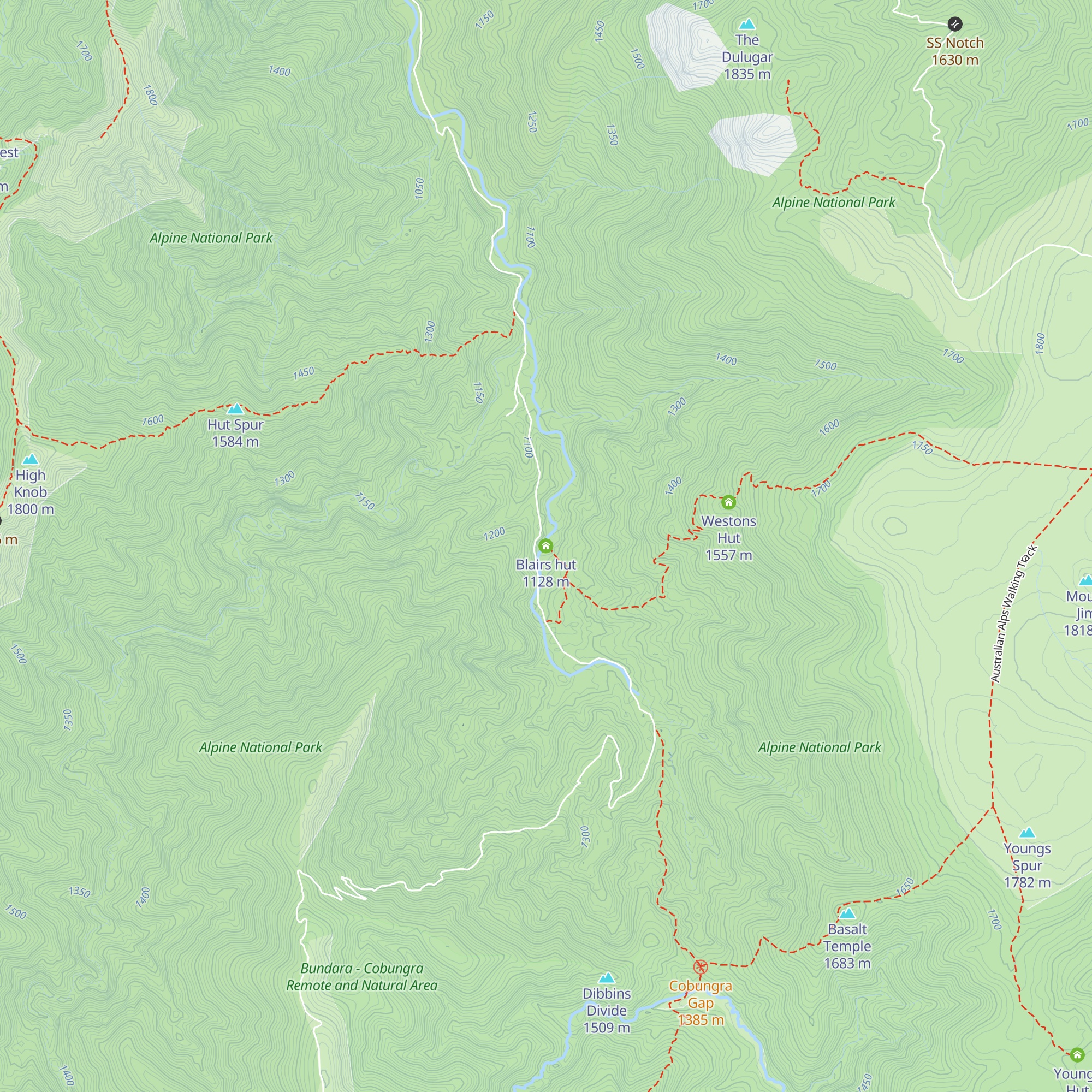 Blairs hut map