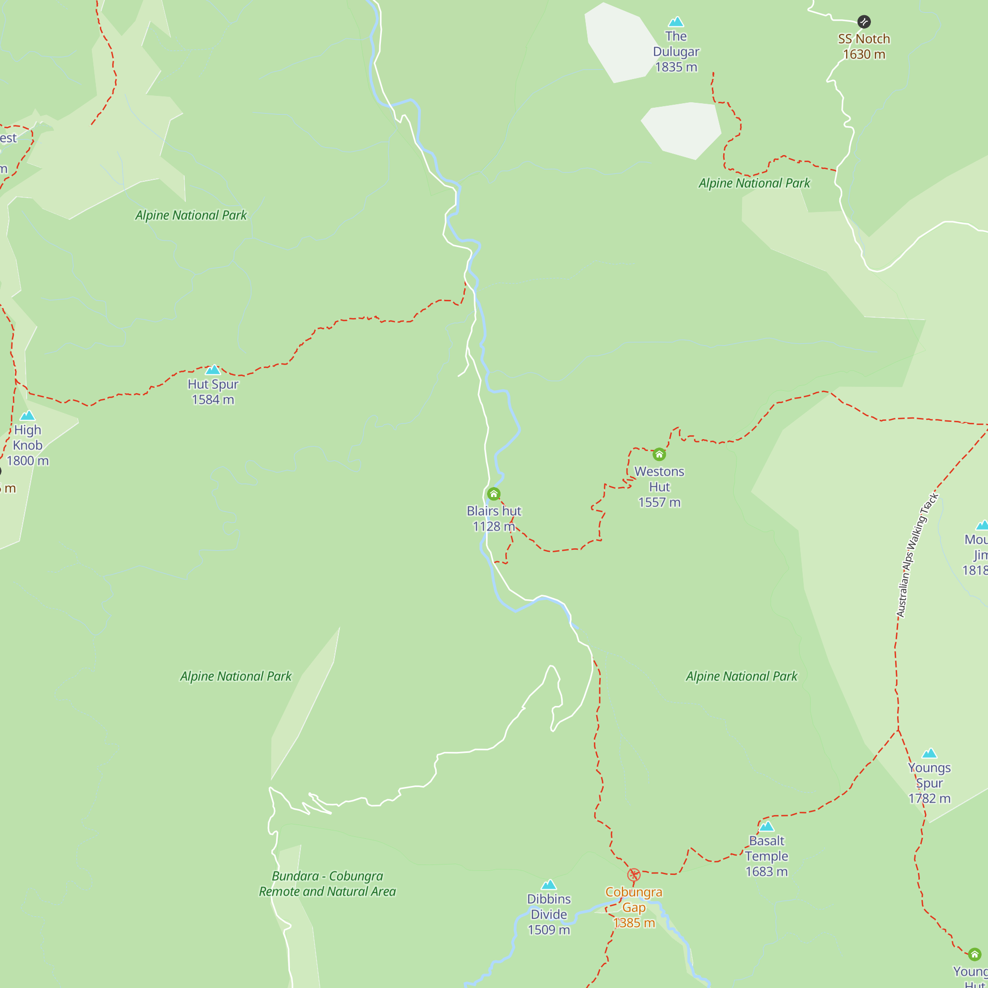 Blairs hut map