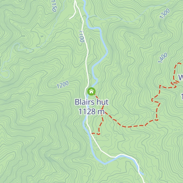 Map of Blairs hut