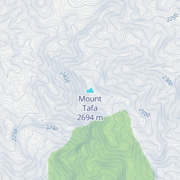 Map of Mount Tafa
