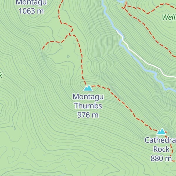 Map of Montagu Thumbs